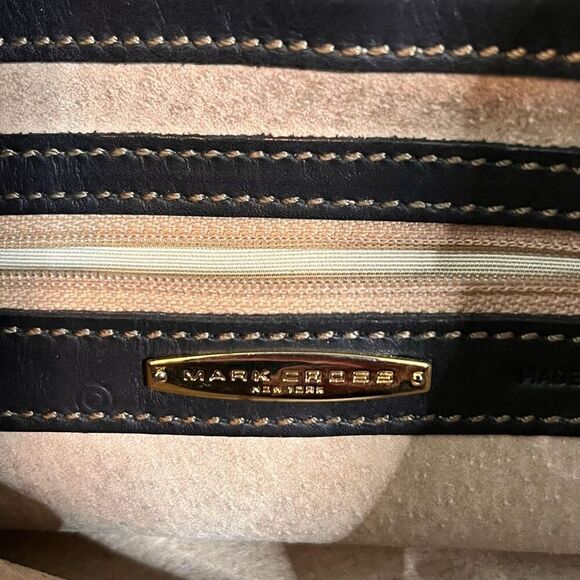 Mark Cross Leather Backpack with Cinch and Magnetic Closure - Picture 9 of 11